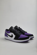 JORDAN 1 LOW - COURT PURPLE LOW - SATIN - USSZ14