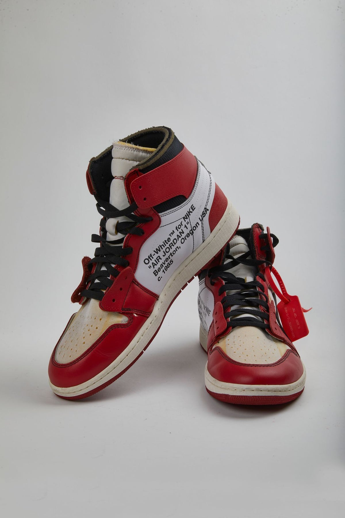 JORDAN 1 HIGH X OFFWHITE CHICAGO BULLS - SZUS13 - Worn Once