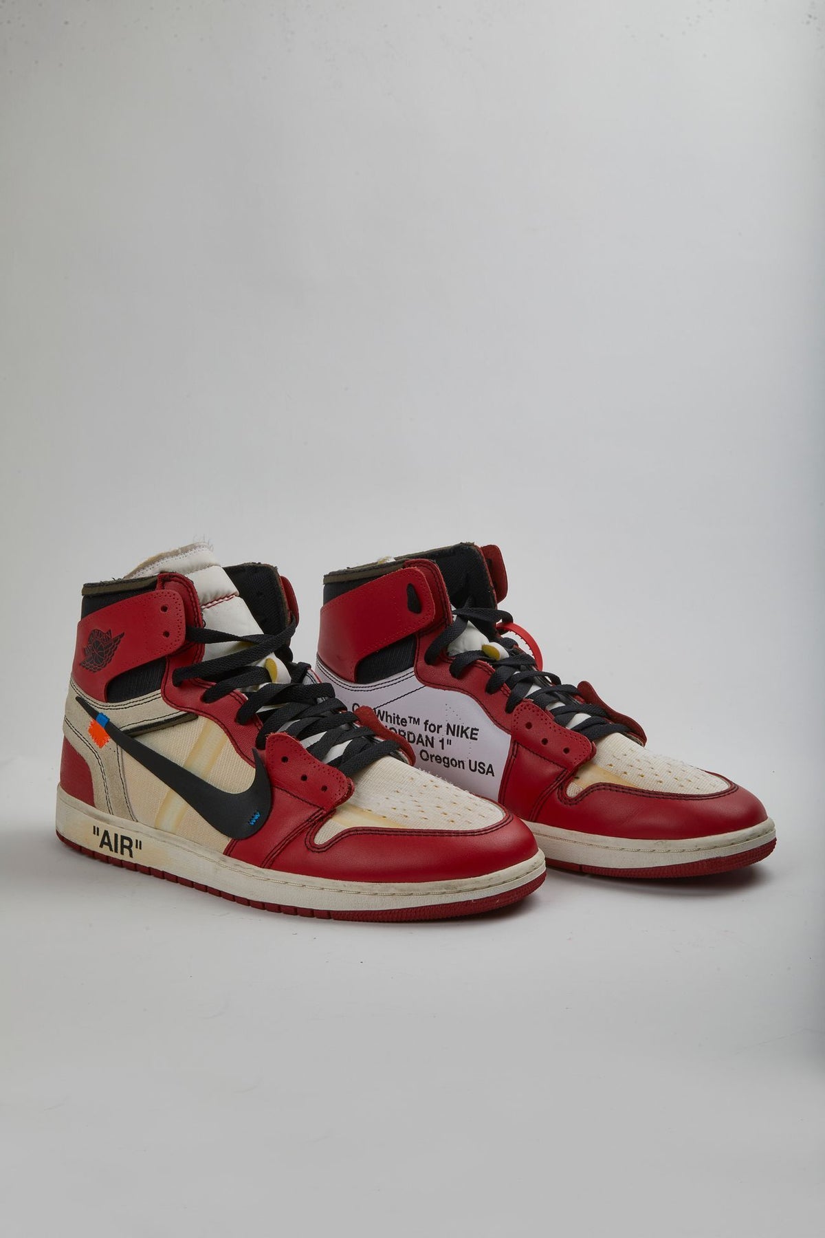 JORDAN 1 HIGH X OFFWHITE CHICAGO BULLS - SZUS13 - Worn Once